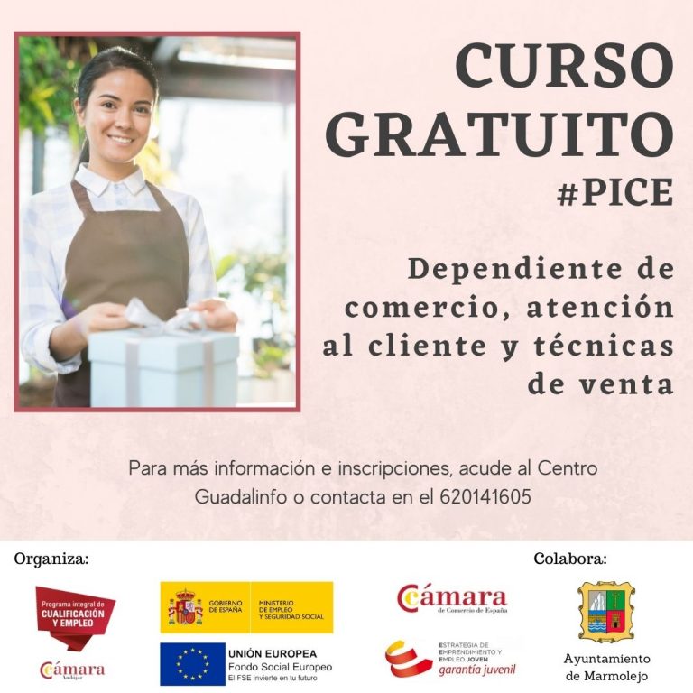 Curso de Dependientede comercio y Gestión de contenido Online