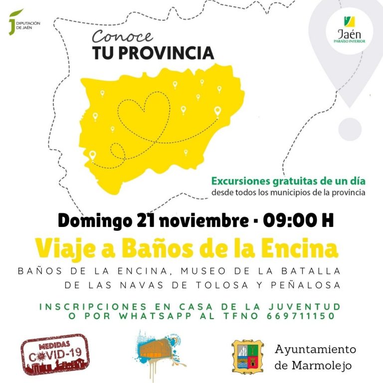 Abierto el plazo de inscripción para el viaje a Baños de la Encina del programa Conoce tu provincia