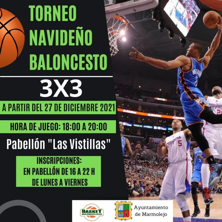 Abierto el plazo de inscripción parra participar en el Torneo Navideño de baloncesto 3×3