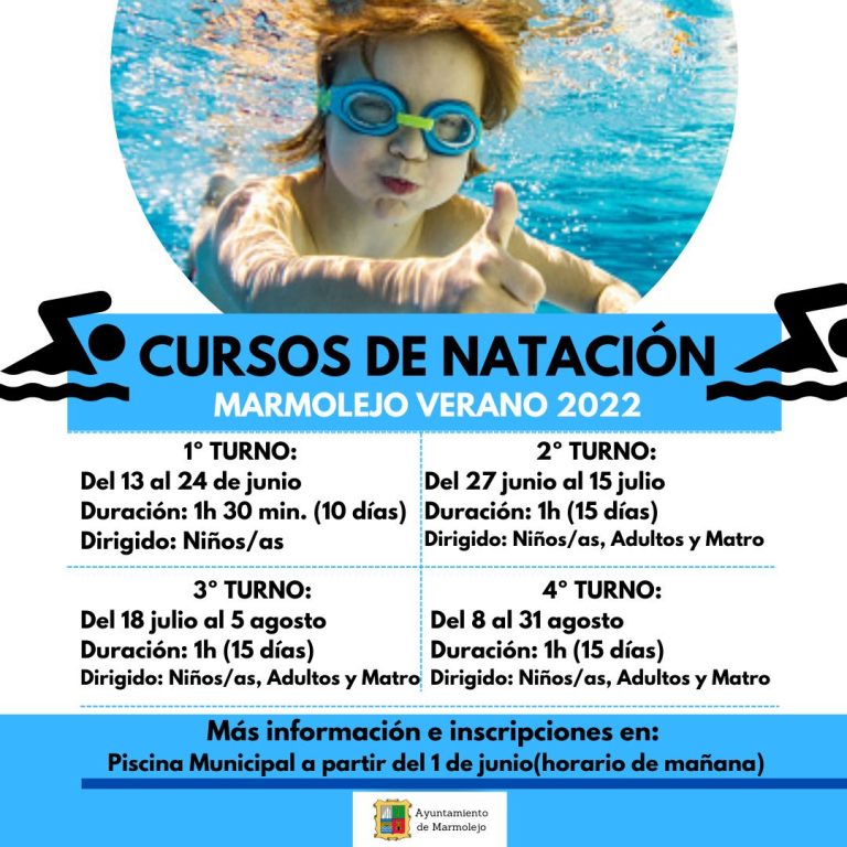 Abierto el plazo de inscripción para participar en los cursos de natación de verano