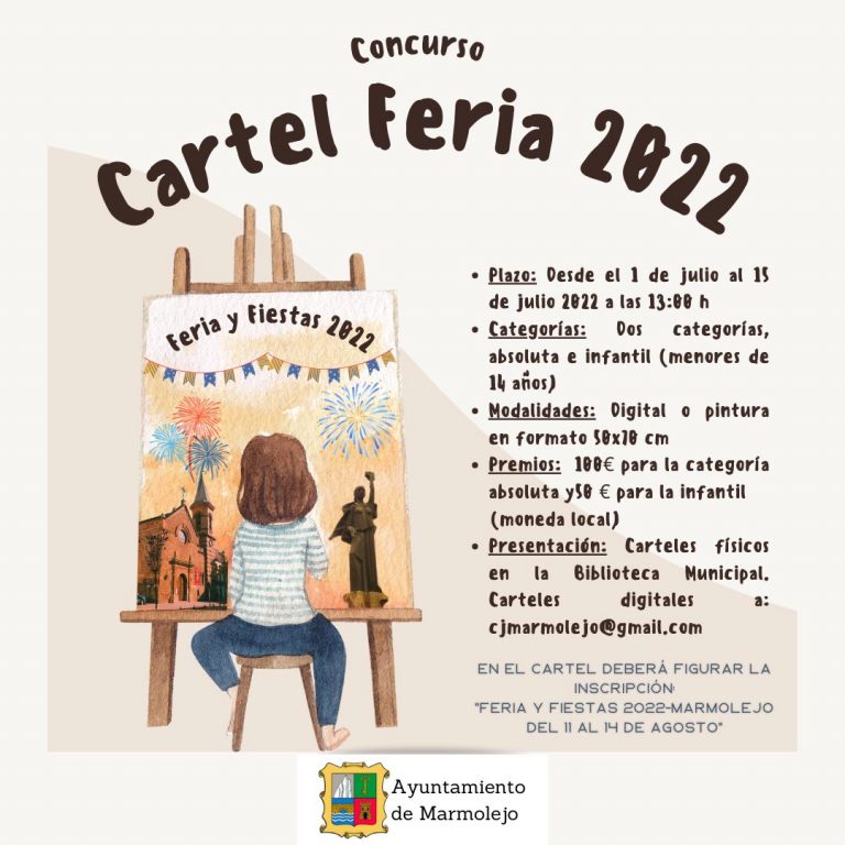 Abierto el plazo de presentación de propuestas para el cartel de la Feria de Marmolejo 2022