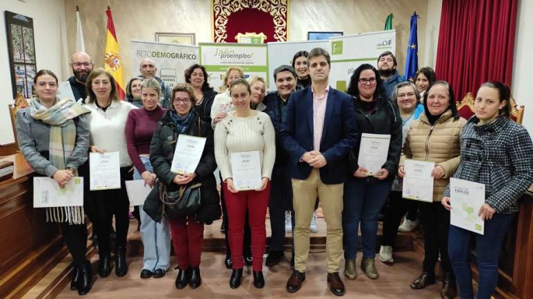 Más de 50 personas de Marmolejo se forman con los programas Proempleo 7 y Reto Demográfico de la Diputación de Jaén