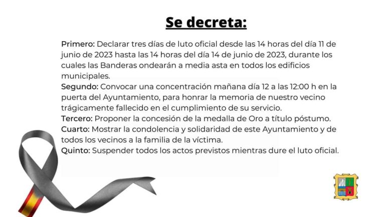 Fallece en acto de servicio el Policía Nacional de Marmolejo, Juan José Lara Egea