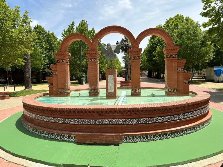 Arreglo de la fuente del Paseo de la Libertad