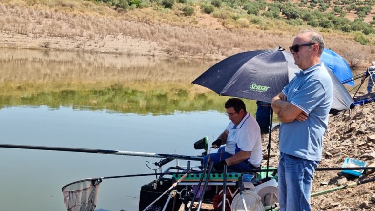 Celebrado el concurso de pesca en agua dulce en el pantano del Yeguas