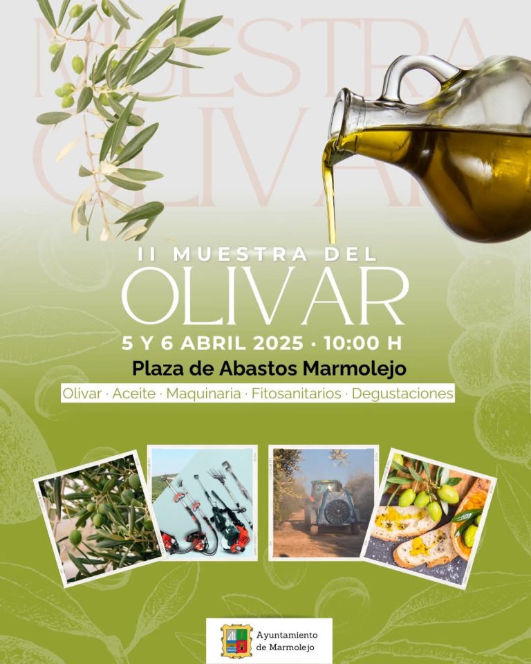 Marmolejo celebra la II Muestra del Olivar los días 5 y 6 de abril